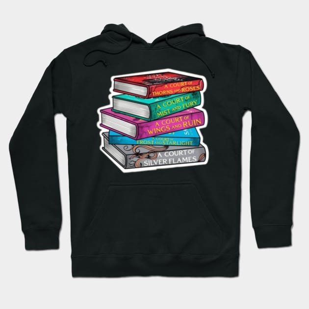 ACOTAR book series set Hoodie by harjotkaursaini